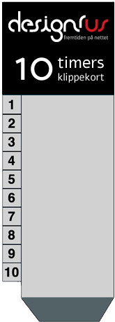 10 turs klippekort - Design'R'us